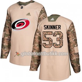 Carolina Hurricanes Hockeydrakt Jeff Skinner 53 2017-2018 Camo Veterans Day Practice Adidas Authentic - Herre